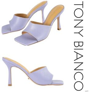 TONY BIANCO LEX LILAC NAPPA HEELS size 7